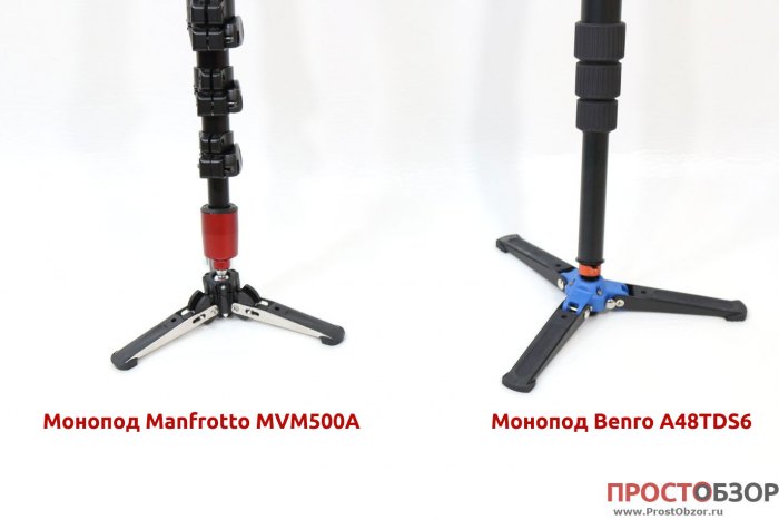ножки моноподов Manfrotto MVM500A и Benro A48TDS6