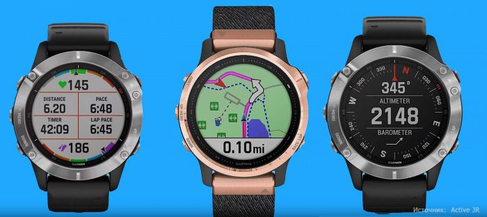 Картография и навигация в часах Garmin Fenix 6