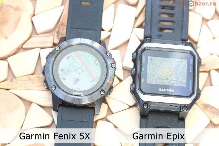 Часы Garmin с поддержкой карт - Fenix 5X, Epix