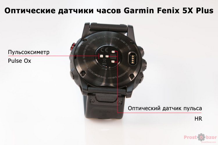 Оптические сенсоры часов Garmin Fenix 5X plus