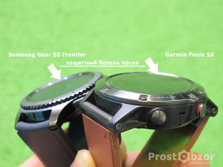 Защитный безель часов  Samsung Gear S3 Frontier - Garmin Fenix 5x