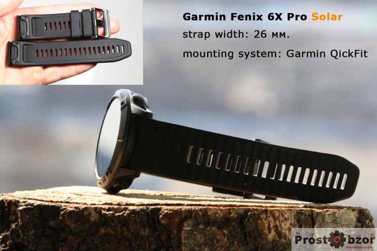 Silicon strap of Garmin Fenix 6X Pro Solar