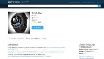 Циферблат ActiFace для часов Garmin Forerunner 935