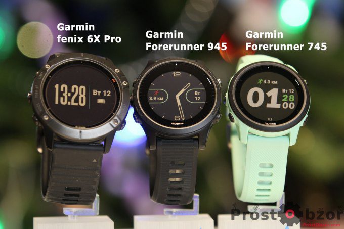 Сравнение часов Garmin Fenix 6x Pro -vs- Forerunner 745 vs Forerunner 945