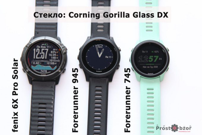 Защитное стекло циферблата часов Garmin Forerunner 745 - 945 - fenix 6X Pro