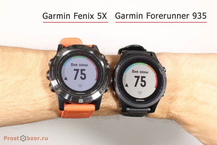 Тест 1 встроенного оптического HR датчика Garmin Fenix 5X и Garmin Forerunner 935