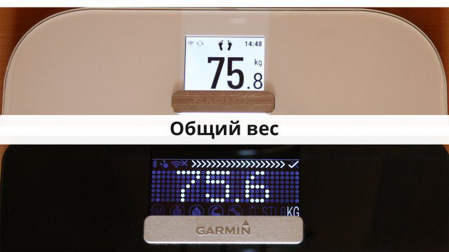 Измерение веса с помощью Garmin Index S2