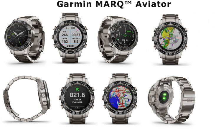 Внешний вид часов Garmin MARQ Aviator