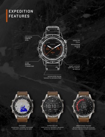 Спецификация часов Garmin MARQ Expedition