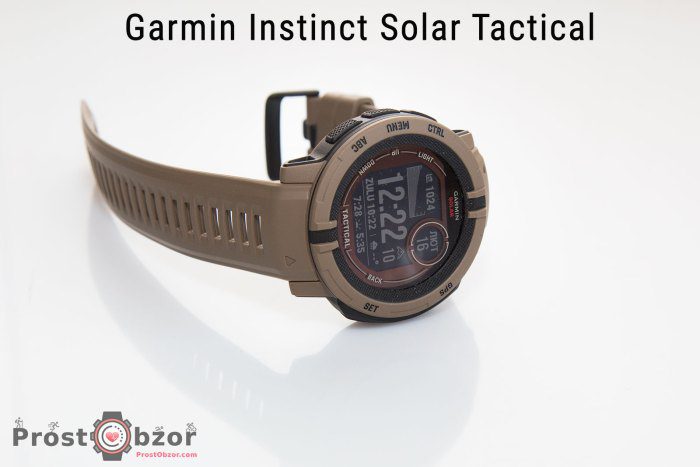 Обзор часов Garmin instinct 2 Solar Tactical