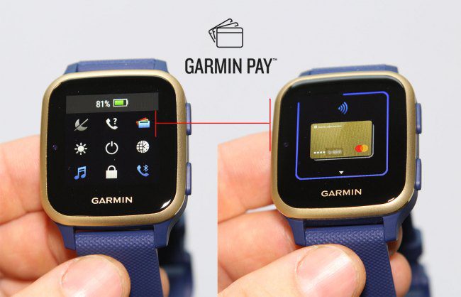 Как работает Garmin Pay в часах Garmin Venu Sq