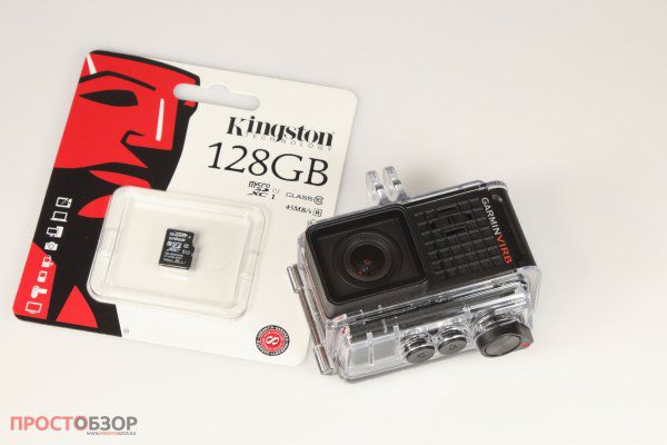 128 Gb microSD карточка для экшн камеры Garmin Virb Ultra 30