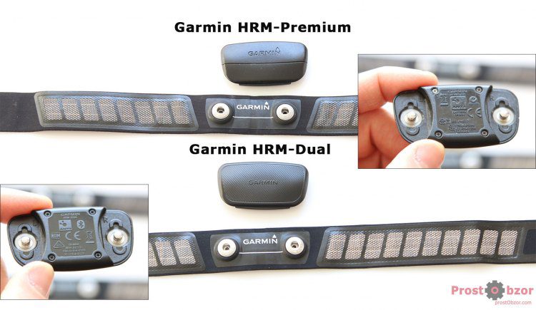 Сравнение площадок Крепление ремня для нагрудного датчика пульса Garmin HRM-Dual