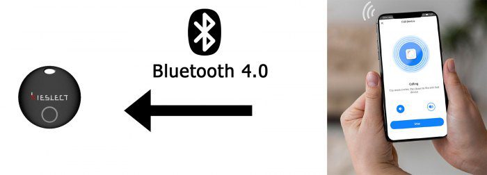 Работа метки Kieslect Smart Tag по протоколу Bluetooth 4.0