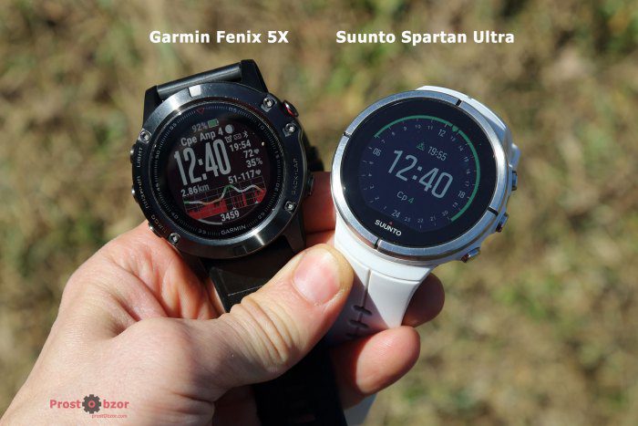 Сравнение дисплеев часов на солнечном свете Suunto vs Fenix