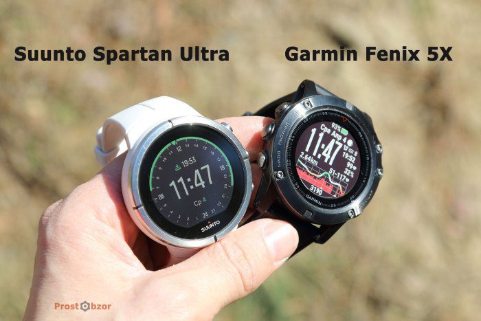 Корпуса и форма часов Suunto Spartan Ultra и Garmin Fenix 5X