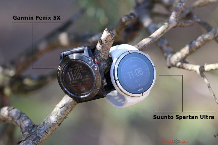 Часы в сравнении Suunto Spartan Ultra и Garmin Fenix 5X