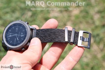 Жаккардовый ремешок часов MARQ Commander с застежками