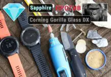 Тест царапин стекла Sapphire против Gorilla Glass DX