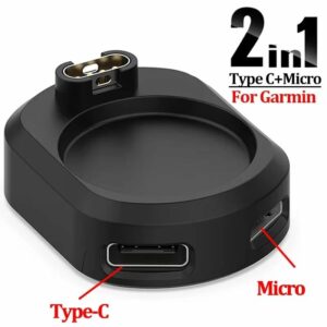 Зарядна площадка для часов Garmin Forerunner - Type-C - micro-USB