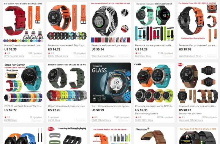 Аксесуари для годинника Garmin Forerunner з каталогу Aliexpress